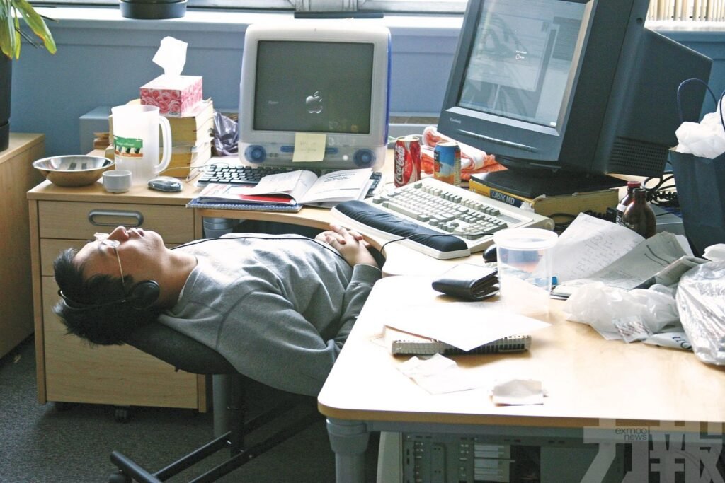 Corner desk layout for small home office